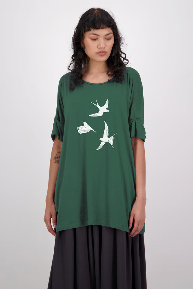 Unity Tee (Swallows) Green