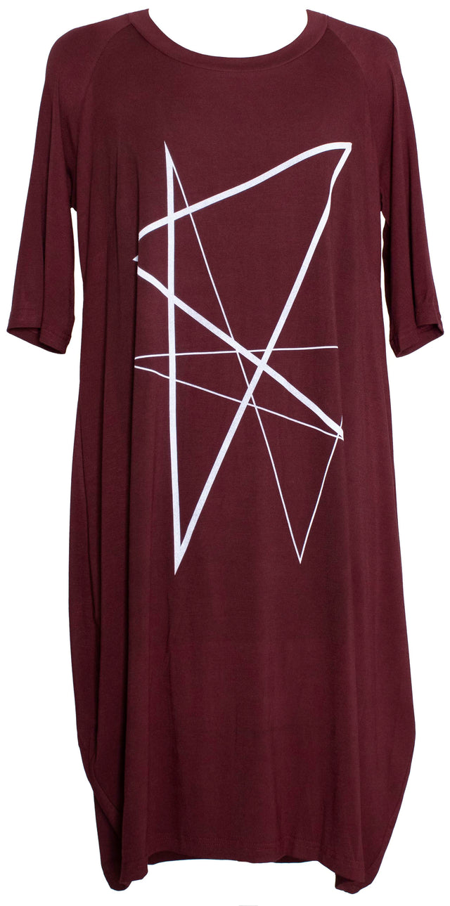 Lorde Dress (Black) Angles Print