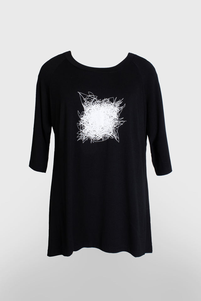 Lorna Tee (Scribble) Navy