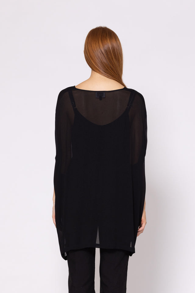 Loyalty Top (Scribble Print) Black