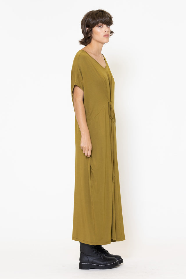 Merge Dress (Chartreuse)