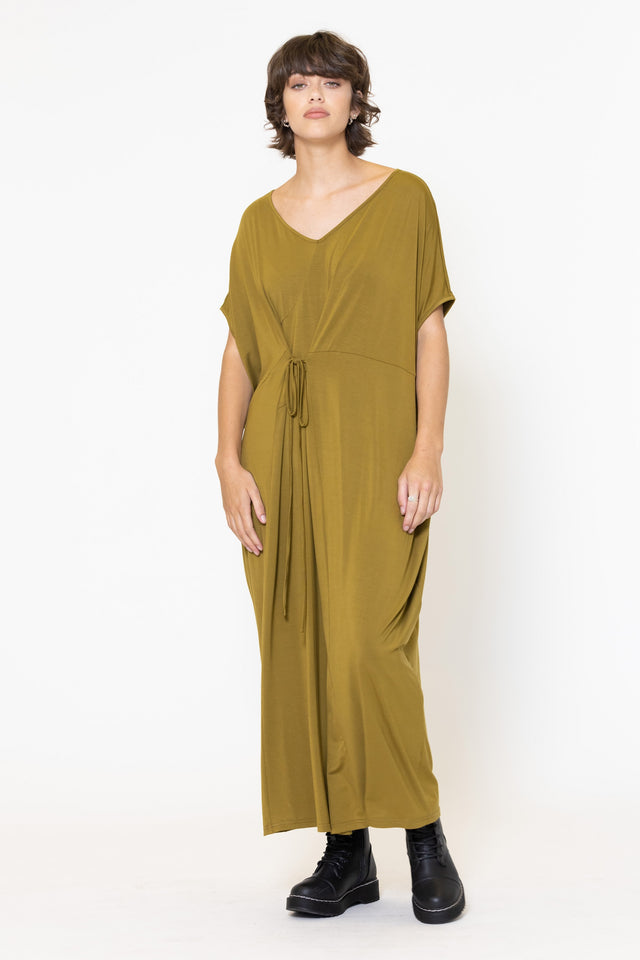 Merge Dress (Chartreuse)