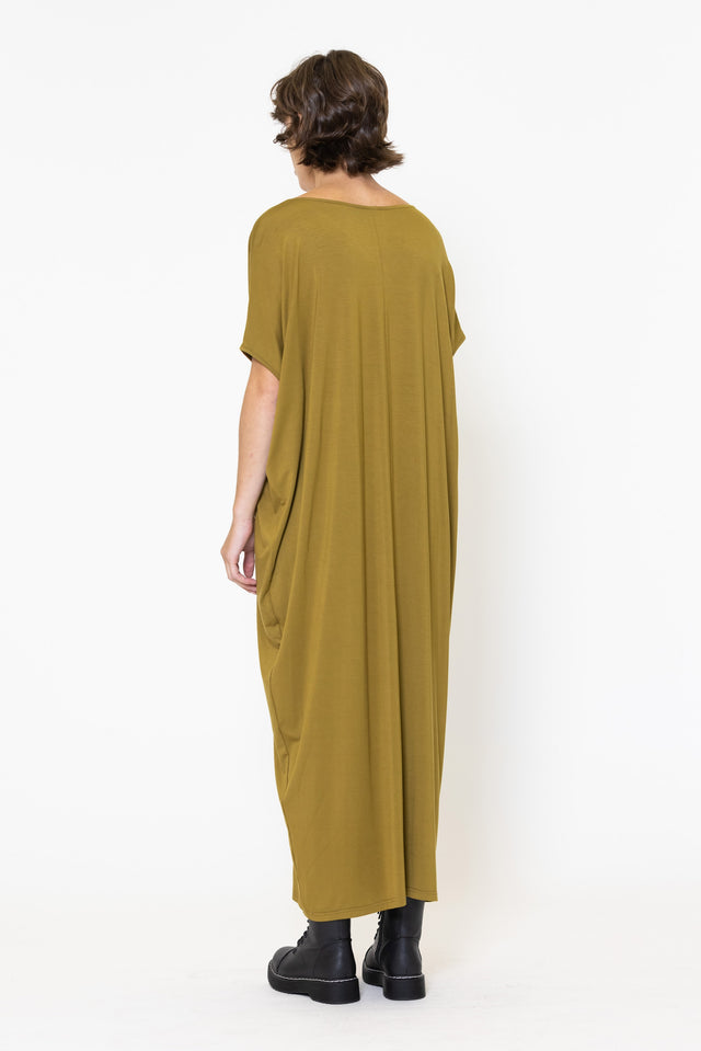 Merge Dress (Chartreuse)